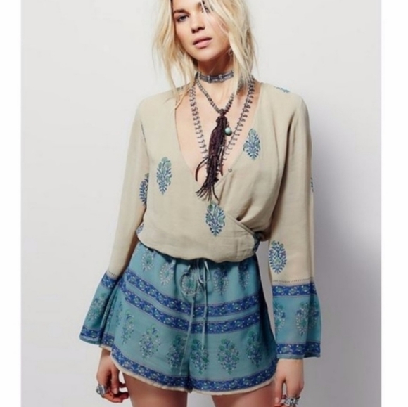 Free People Pants - Free people boho romper